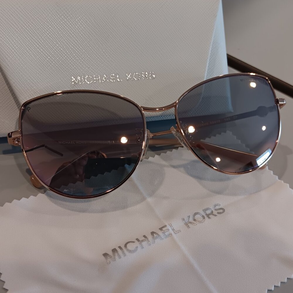 Michael Kors MK1062 La Paz Women's Polarized Sunglasses Rose Gold - Picture 4 of 7